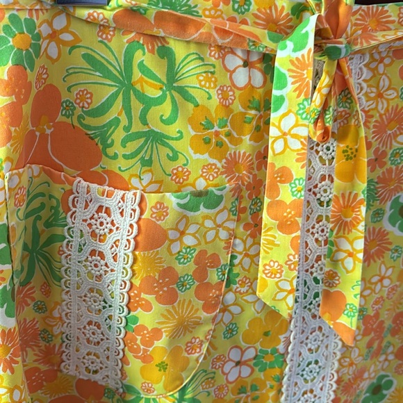 Lilly Pulitzer Vintage “The Lilly” Floral Print Wrap Skirt with Patch Pocket - Picture 6 of 13